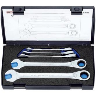   Gedore racsnis csillag-villáskulcs készlet, 5 részes 8-19 mm (7 R- 005)