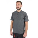 BETA7552G S|7552G S Három gombos pólóing, pamut, 200 g/m2, melanzs szürke