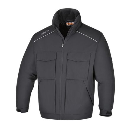 BETA 7750N/XL | 7750N/XL Bomber munkadzseki, sokzsebes,
100% poliészter, 100% poliészter vattázás,
120 g/m2, fekete