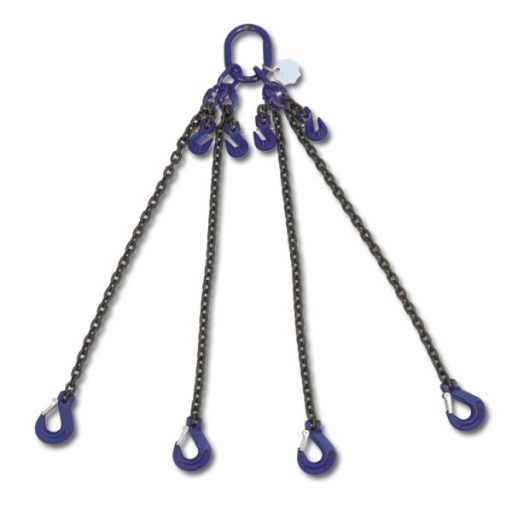 BETA 8098/G10 D6-1 | 8098/G10 D6-1 Rögzítő emelőheveder, 4 karos, közelítő horgokkal és kiakadásgátlóval, 10. biztonsági fok