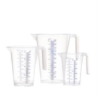   Pressol műanyag mérőedény készlet 0.5, 1, 2 l, átlátszó