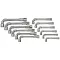 Gedore kétoldalas L dugókulcs készlet 12 részes 8-19 mm (25 PK-012)