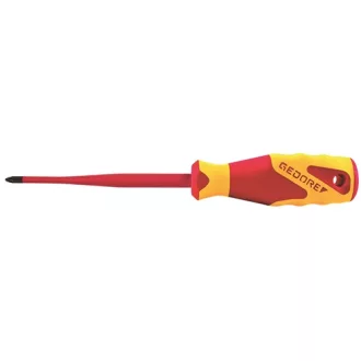   Gedore VDE csavarhúzó SLIM DRIVE, kereszthornyú PZ1x80 mm (VDE 2162 PZ 1)