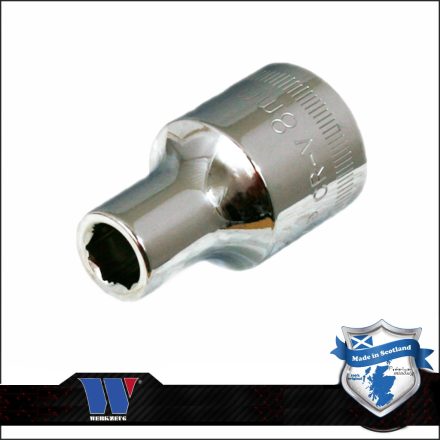 1063-1-WW | Lok-Typ Dugókulcs - crowafej 1/2"  8 mm 6 lap normál - Welzh
