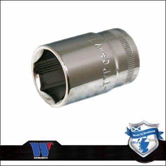   1063-12-WW | Lok-Typ Dugókulcs - crowafej 1/2" 19 mm 6 lap normál - Welzh