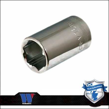 1063-9-WW | Lok-Typ Dugókulcs - crowafej 1/2" 16 mm 6 lap normál - Welzh