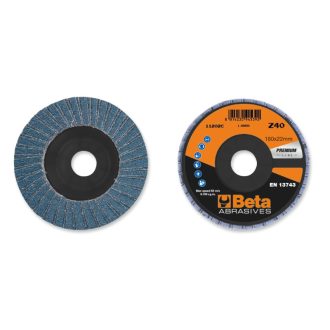   BETA 11204A 60 | BETA 11204A 60 Csiszolótárcsák cirkónium csiszolóvászonnal, üvegszál csiszolótalp, egylamellás kivitel
