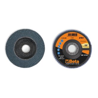   BETA 11216B 60" | BETA 11216B 60 Csiszolótárcsák cirkónium csiszolóvászonnal, üvegszál csiszolótalp, egylamellás kivitel