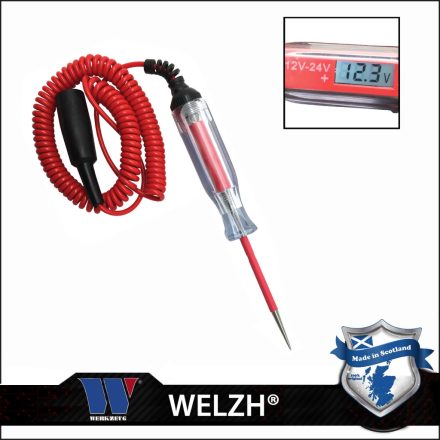 1126-1-WW | Feszültség teszter digitális - automata kijelző 12-24V - Welzh -