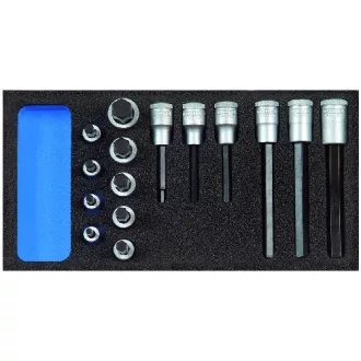   Gedore csavarhúzó betét készlet 1/2" Check-Tool modulban (1500 CT1-IN 19 LKM)