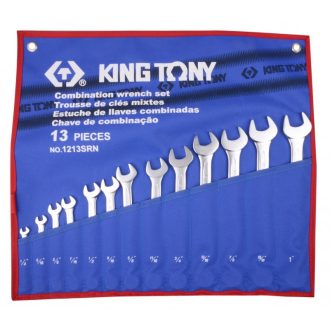   13 részes csillag-villáskulcs készlet 1/4-1" SAE 1213SRN