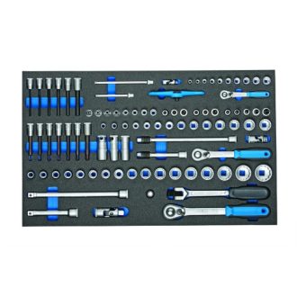   Gedore dugókulcs készlet 1/4"-3/8"-1/2" Check-Tool modulban, 91 részes (2005 CT4-U-20)