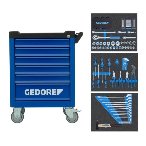 Gedore szerszámkocsi szerszámokkal WSL-M- TS-172