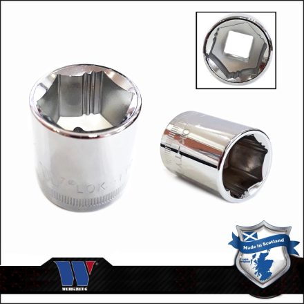 1233-11-WW | Lok-Typ Dugókulcs - crowafej 3/8" 18 mm 6 lap alacsony - Welzh