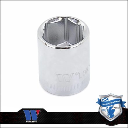 1233-15-WW | Lok-Typ Dugókulcs - crowafej 3/8" 22 mm 6 lap alacsony - Welzh