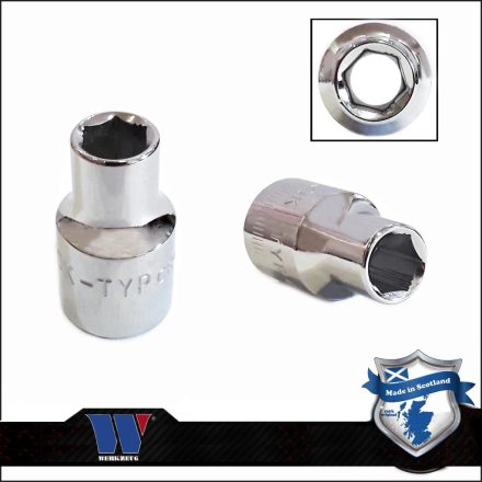 1233-3-WW | Lok-Typ Dugókulcs - crowafej 3/8" 10 mm 6 lap alacsony - Welzh