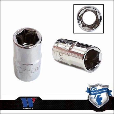 1233-4-WW | Lok-Typ Dugókulcs - crowafej 3/8" 11 mm 6 lap alacsony - Welzh