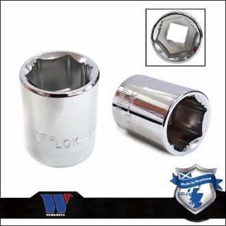   1233-8-WW | Lok-Typ Dugókulcs - crowafej 3/8" 15 mm 6 lap alacsony - Welzh