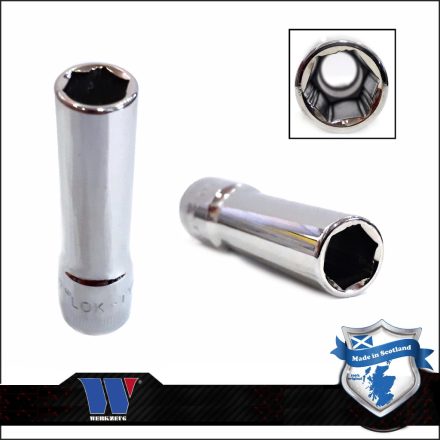 1234-2-WW | Lok-Typ Dugókulcs - crowafej 3/8"  9 mm 6 lap hosszú - Welzh
