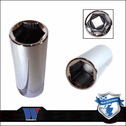 1234-9-WW | Lok-Typ Dugókulcs - crowafej 3/8" 16 mm 6 lap hosszú - Welzh