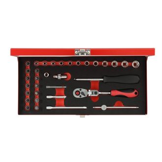   GedoreRed dugókulcs készlet 1/4" 4-13 mm 33 részes R49044034