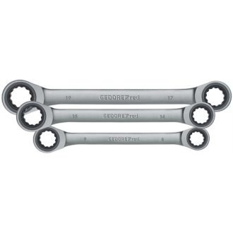   GedoreRed racsnis csillagkulcs egyenes készlet 8-19 mm 6 részes R07405006