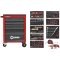 GedoreRed komplett szerszámkocsi MECHANIC szerszámokkal 119 részes 6 fiókos R21560001