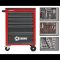 GedoreRed komplett szerszámkocsi MECHANIC szerszámokkal 129 részes 6 fiókos R21560004