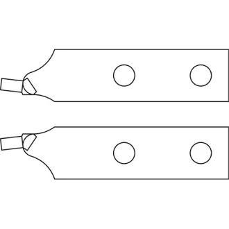   Gedore tartalék hegy pár hajlított d 3.2 mm (E-8000 A 41 EL)