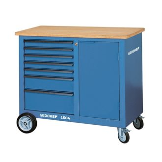 Gedore guruló munkapad 7 fiókkal és satuval (1504 0511 S)