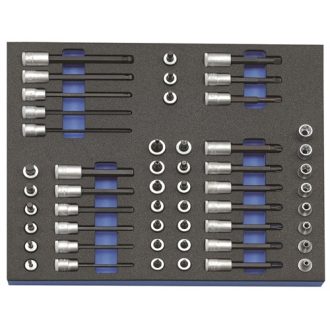   Gedore dugókulcs készlet 3/8" Check-Tool modulban, 52 részes (2005 CT2-TX 30)