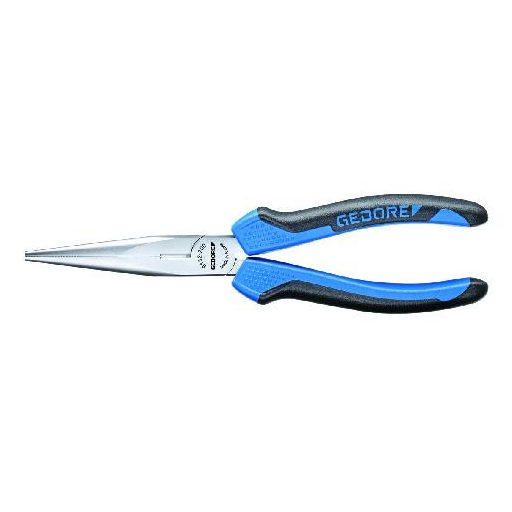 Gedore félkerekcsőrű fogó 200 mm 2K markolat (8132-200 JC) bliszter