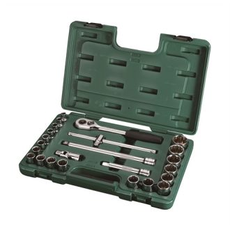   09060 | SATA dugókulcs készlet 1/2'' 24 részes 12-szögű