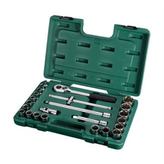   09060-6 | SATA dugókulcs készlet 1/2'' 9-32mm 24 részes 6-szögű