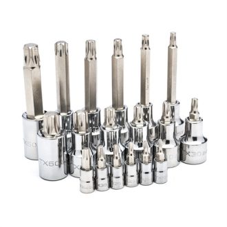   09052 | SATA torx dugókulcs készlet 1/4''-1/2'' 18 részes
