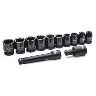   09009SJ | SATA gépi dugókulcs készlet 1/2'' 10-24mm 12 részes