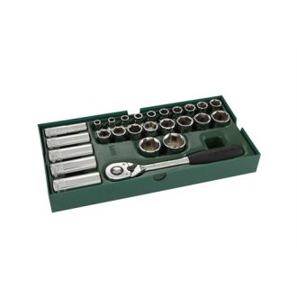  09915 | SATA dugókulcs készlet modul 1/2'' 8-32mm 26 részes