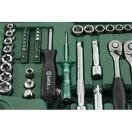Sata dugókulcs készlet 1/4, 3/8, 1/2" 122 részes (autószerelő)