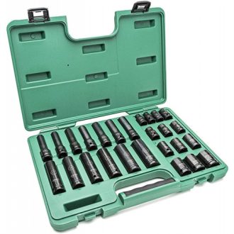   ST34399T | SATA gépi dugókulcs készlet normál+hosszított 1/2'' 26 részes