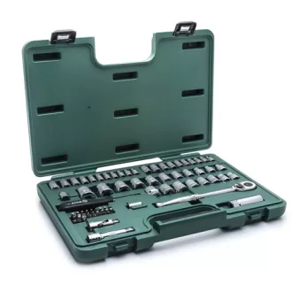   SATA dugókulcs készlet mm+col  1/4" + 3/8" 65 részes