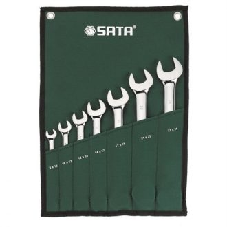   SATA villáskulcs készlet 8x10-22x24mm 7 részes (felgöngyölíthető táskában)