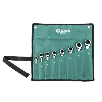   SATA dupla racsnis csillag-villáskulcs készlet 8-19mm 8 részes