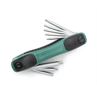 SATA kihajtható torx imbuszkulcs készlet 8 részes T9-T40