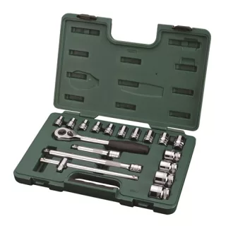 SATA dugókulcs készlet 1/2" 18 részes 12-szög
