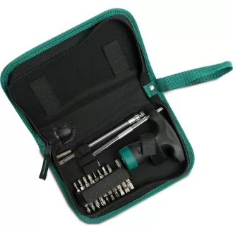 SATA bitkészlet racsnis T-nyelű csavarhúzóval 24 részes