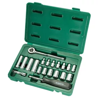 SATA dugókulcs készlet 1/4" 20 részes