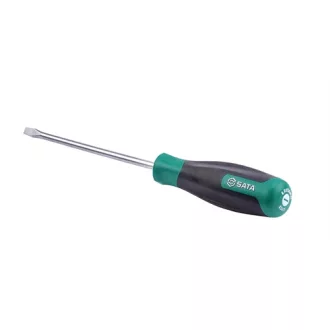 SATA csavarhúzó lapos 3x75mm kétkomponensű nyél