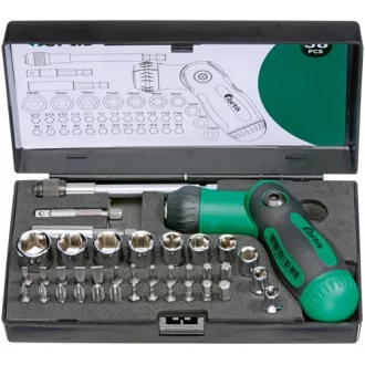 Fortis Racsnis bittáras csavarhúzó készlet 38 részes