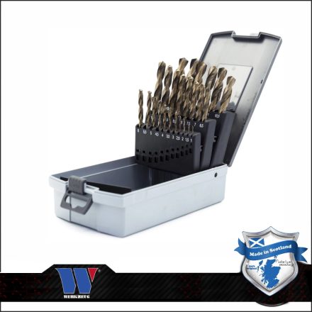 2014-WW | Csigafúró készlet HSS  Kobalt 25 db-os 1.0-13.0 mm - Welzh