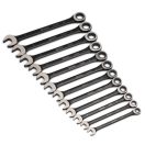 203514 | SATA racsnis csillag-villáskulcs készlet 12 részes (8-19 mm) Black Edition ST08032
